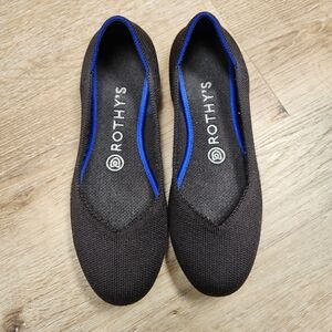 Rothy's size 7 Round Toe Black Flats